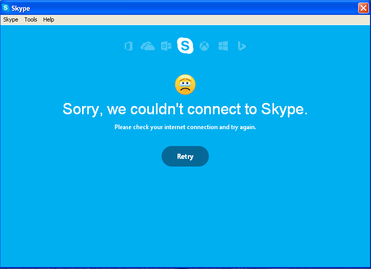 couldn't connect to skype
