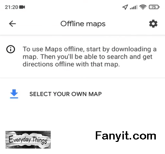 Google maps Select your own map