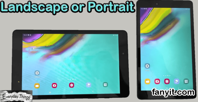 How to rotate screen Android Samsung Tablet