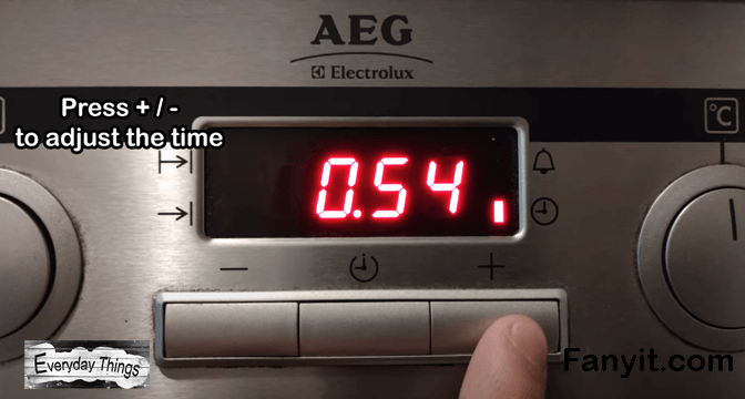 How to set the Time on AEG Oven set