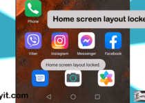 How to unlock Home screen layout Huawei Smartphone