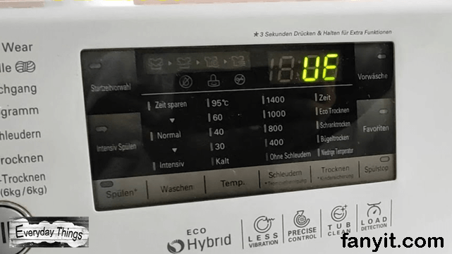 LG Washing machine UE error what is and how to resolve