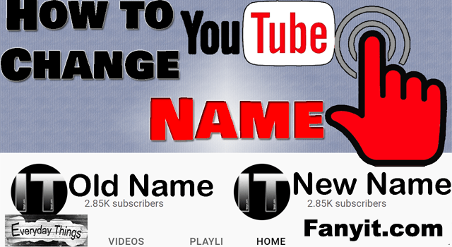 Change your YouTube channel name Step-by-step without affecting the Google account name