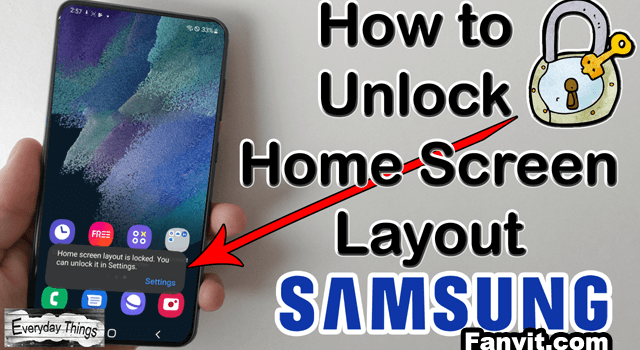 How to Unlock Your Samsung Home Screen Layout for Customization